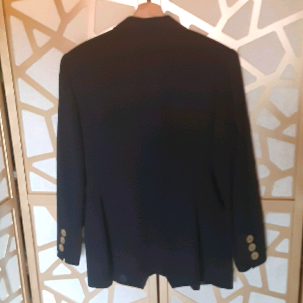 🎇HP🎆VINTAGE DIOR Navy Blazer Pearl Buttons - Picture 6 of 8